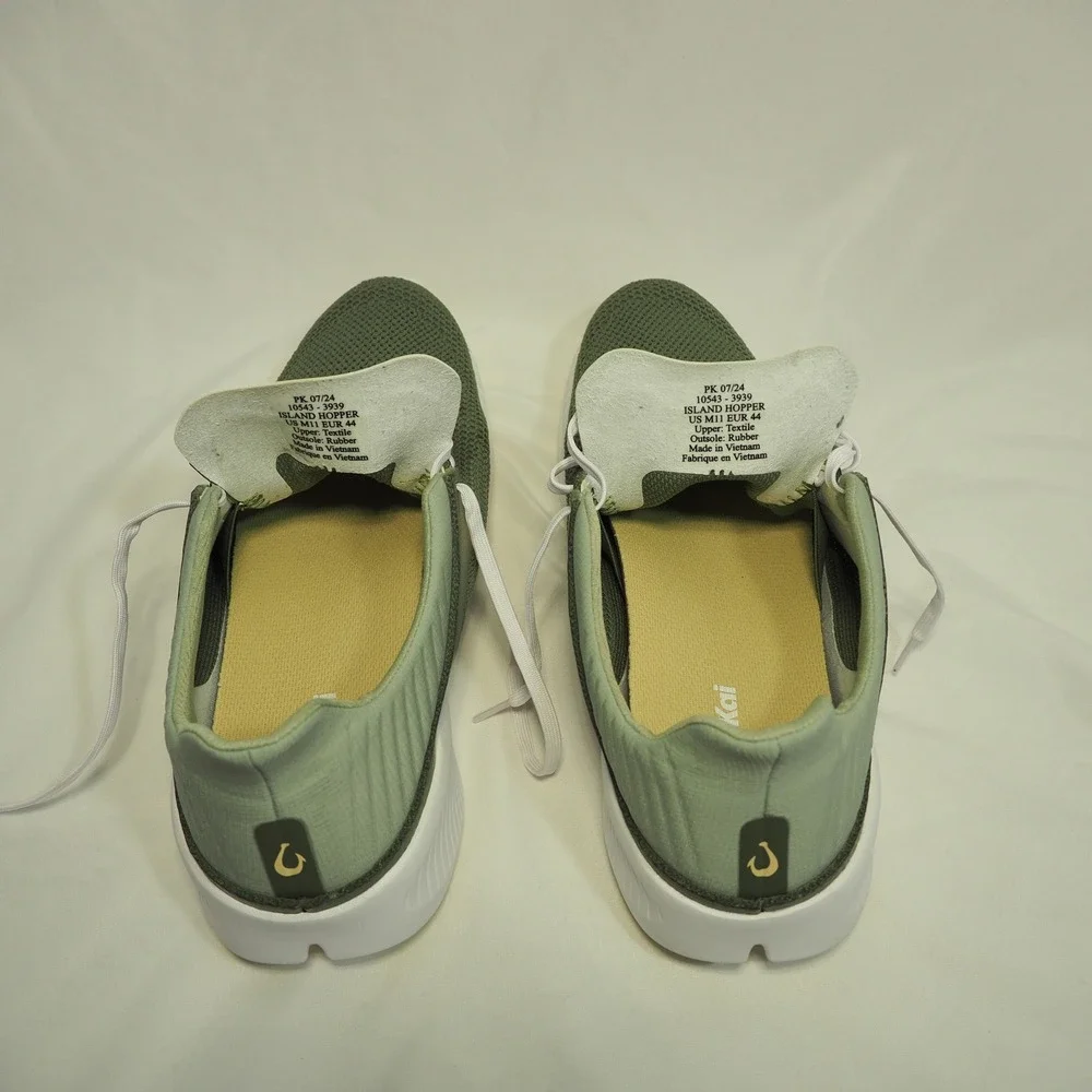 OluKai Island Hopper Shoes Mens 11 Green Athletic Sneakers Walking Breathable